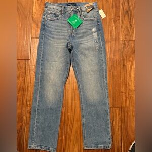 Aeropostale Women's 90’s Super High Rise Straight Leg Blue Jeans size 6 NWT